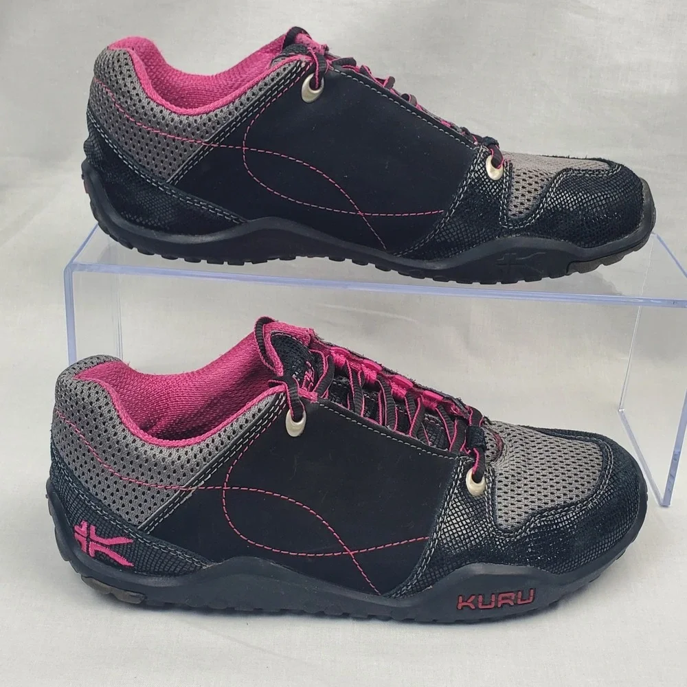 Kuru Kruzr II Hiking Walking Orthopedic Shoes Sneakers Womens Size 9 Black Pink